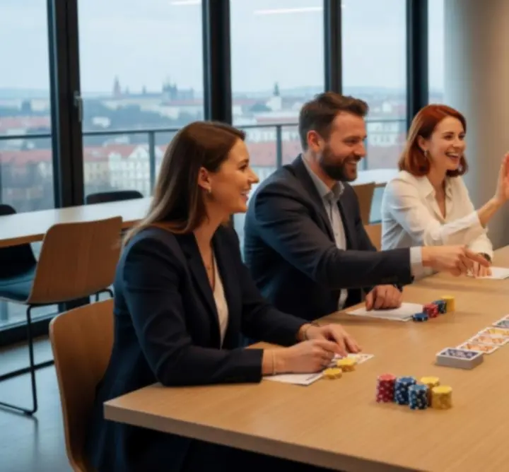 Teambuilding s interaktivními hrami a pokerem
